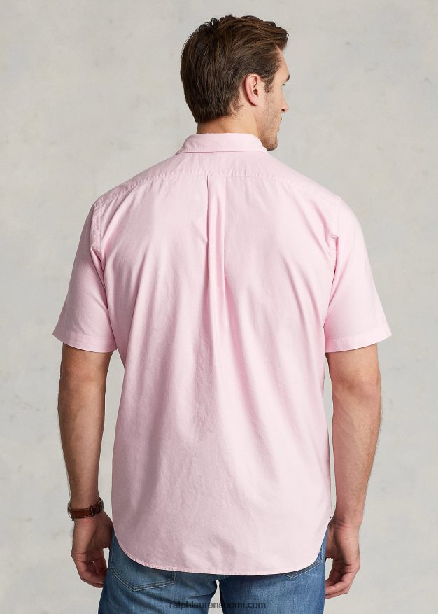 Ralph Lauren miehet vaatevärjätty oxford-paita 0Z24ZR1874 karmelin pinkki