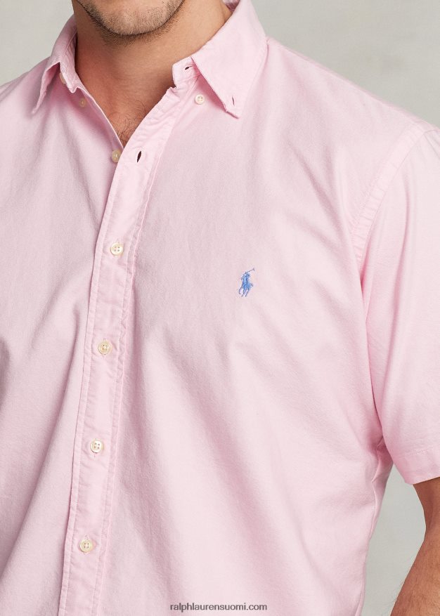 Ralph Lauren miehet vaatevärjätty oxford-paita 0Z24ZR1874 karmelin pinkki