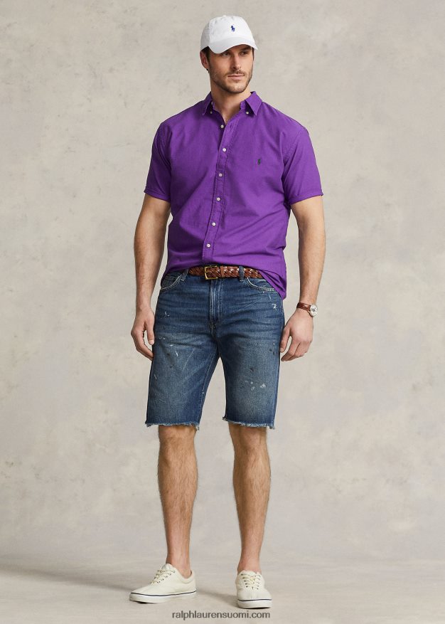 Ralph Lauren miehet vaatevärjätty oxford-paita 0Z24ZR1880 violetti kaktus