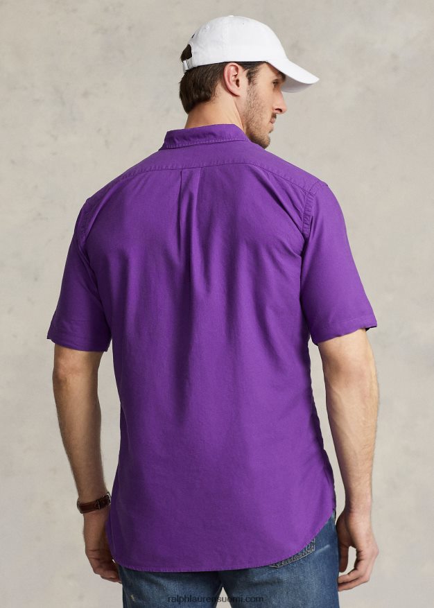 Ralph Lauren miehet vaatevärjätty oxford-paita 0Z24ZR1880 violetti kaktus