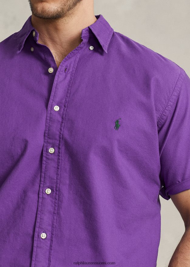 Ralph Lauren miehet vaatevärjätty oxford-paita 0Z24ZR1880 violetti kaktus