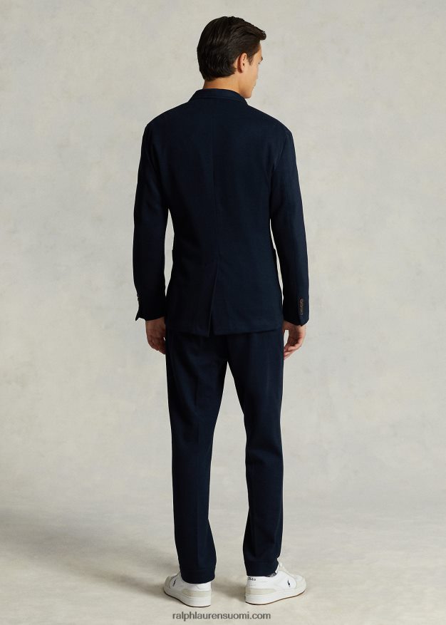 Ralph Lauren miehet poolo pehmeä neulottu pikee bleiseri 0Z24ZR1154 laivasto