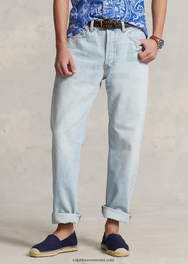 Ralph Lauren miehet anders klassinen kapeneva malli haalistunut farkku 0Z24ZR770 stockbridge