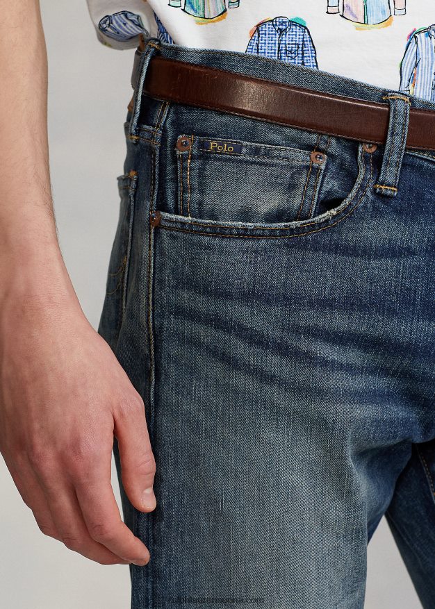 Ralph Lauren miehet eldridge skinny stretch farkku 0Z24ZR818 rivera venyttää