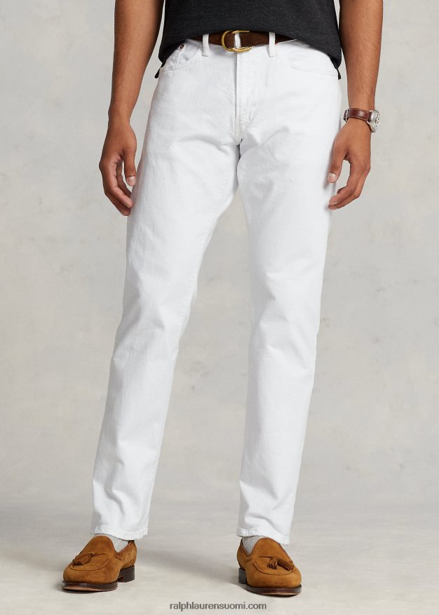 Ralph Lauren miehet hampton rento suora farkku 0Z24ZR283 valkoinen venytys