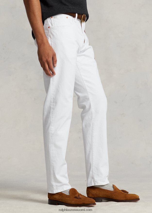 Ralph Lauren miehet hampton rento suora farkku 0Z24ZR283 valkoinen venytys