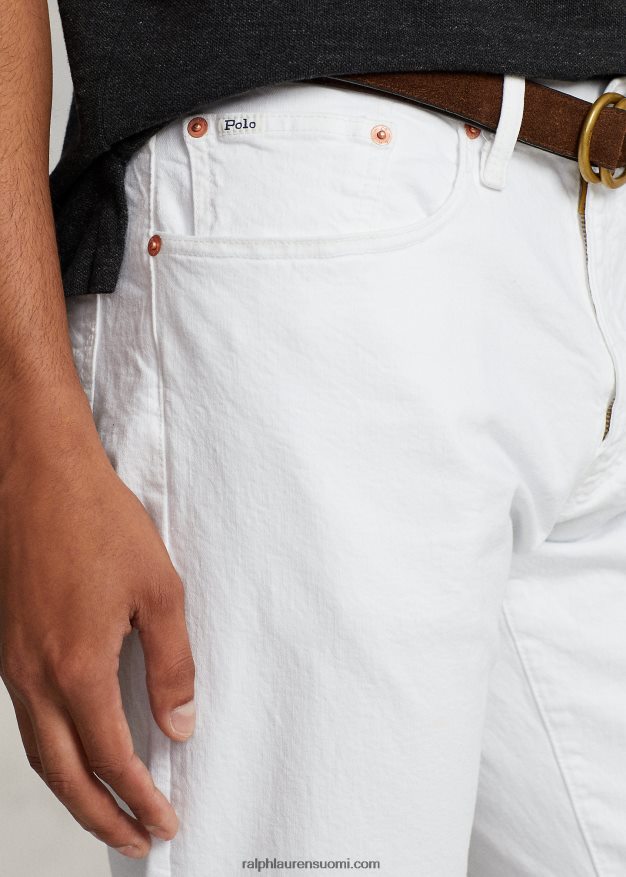 Ralph Lauren miehet hampton rento suora farkku 0Z24ZR283 valkoinen venytys
