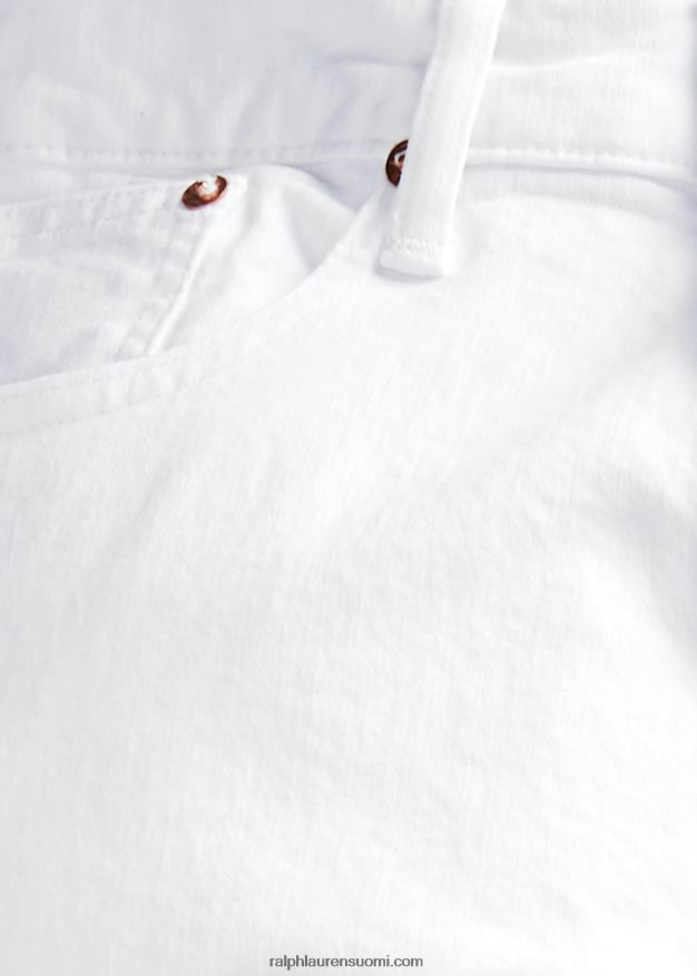 Ralph Lauren miehet hampton rento suora farkku 0Z24ZR283 valkoinen venytys