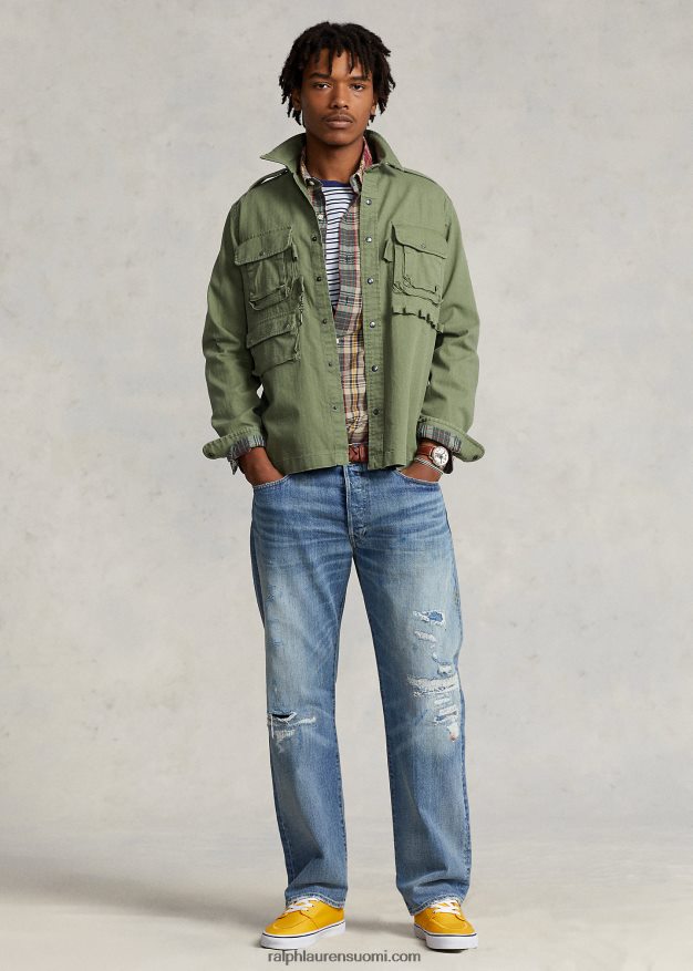 Ralph Lauren miehet klassinen istuvuus ahdistunut farkku 0Z24ZR8503 surfview