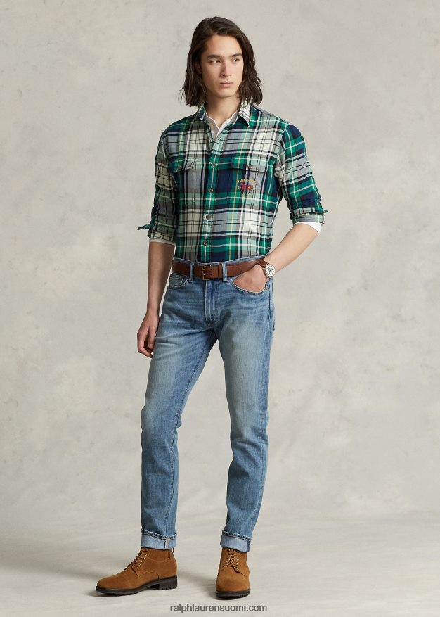 Ralph Lauren miehet parkside aktiivinen kartiomainen stretchfarkku 0Z24ZR937 allenton venyttää