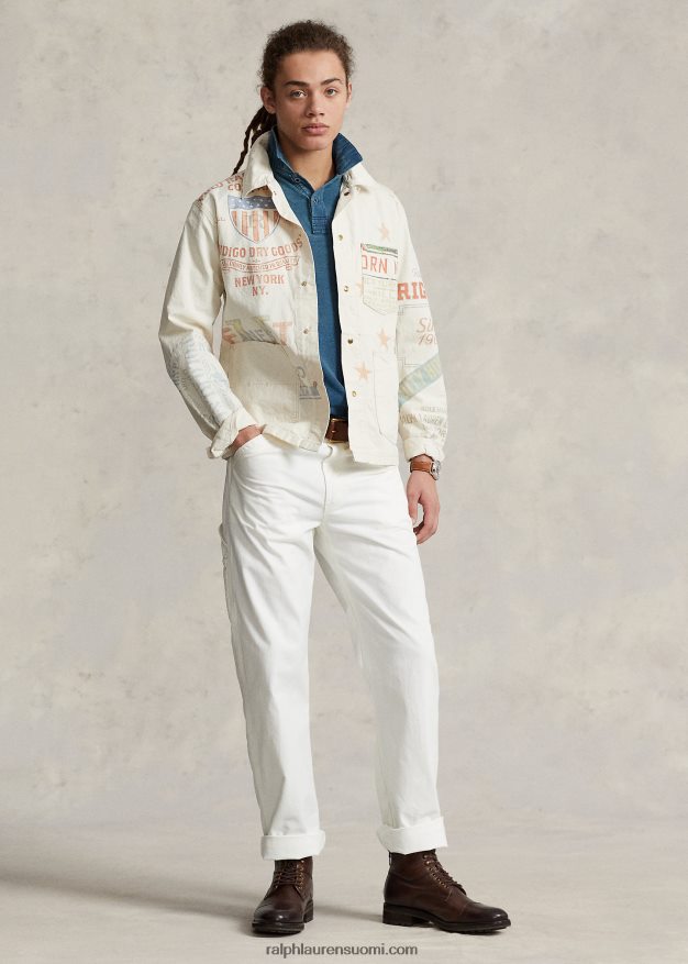 Ralph Lauren miehet rento istuvuus twill-puusepänfarkku 0Z24ZR8471 myllynkivi