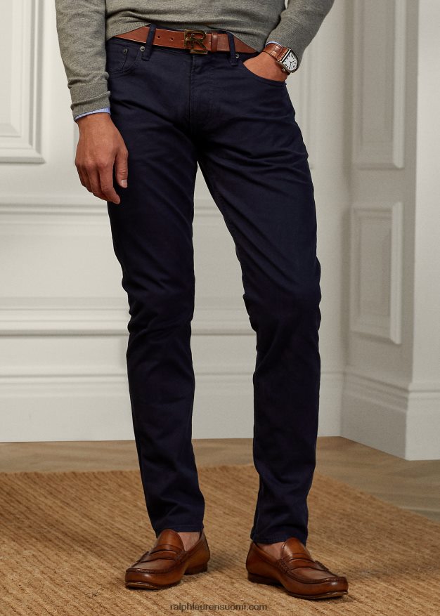 Ralph Lauren miehet slim fit stretch farkku 0Z24ZR52 regatan laivasto