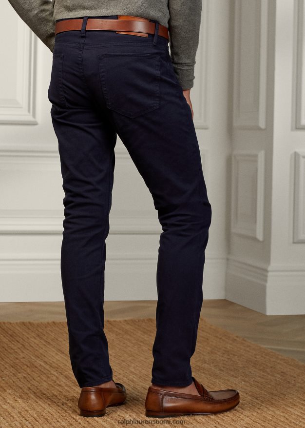 Ralph Lauren miehet slim fit stretch farkku 0Z24ZR52 regatan laivasto