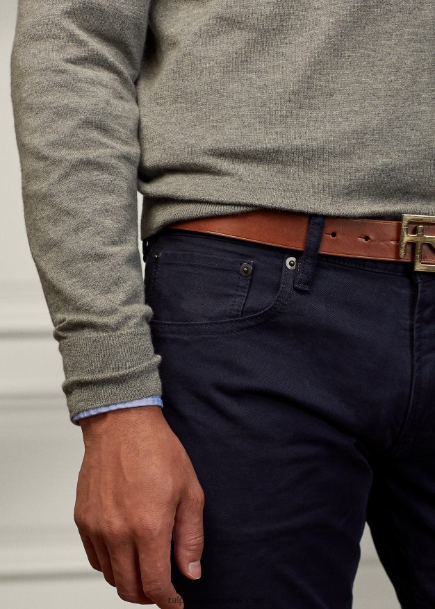 Ralph Lauren miehet slim fit stretch farkku 0Z24ZR52 regatan laivasto