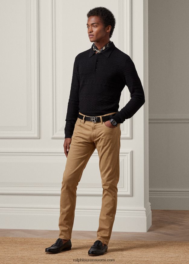 Ralph Lauren miehet slim fit stretch farkku 0Z24ZR53 kameli