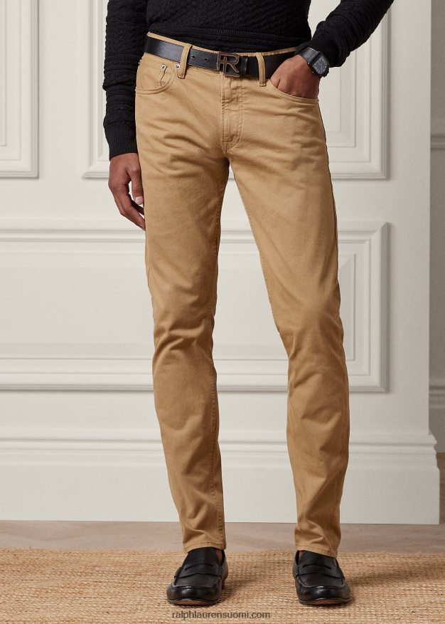 Ralph Lauren miehet slim fit stretch farkku 0Z24ZR53 kameli