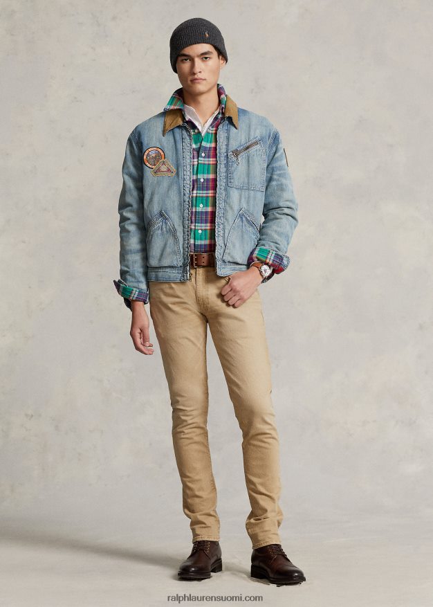 Ralph Lauren miehet sullivan slim stretch farkku 0Z24ZR467 khaki-kukkula