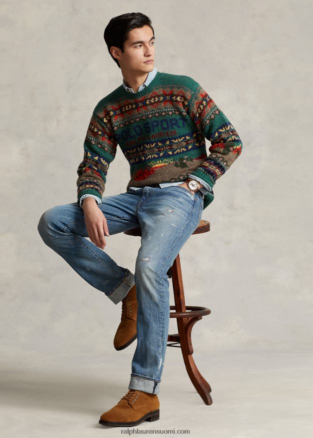 Ralph Lauren miehet varic slim suora distressed jean 0Z24ZR135 buckbrooke