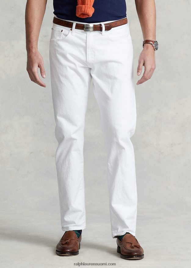 Ralph Lauren miehet varic slim suora farkku 0Z24ZR374 valkoinen