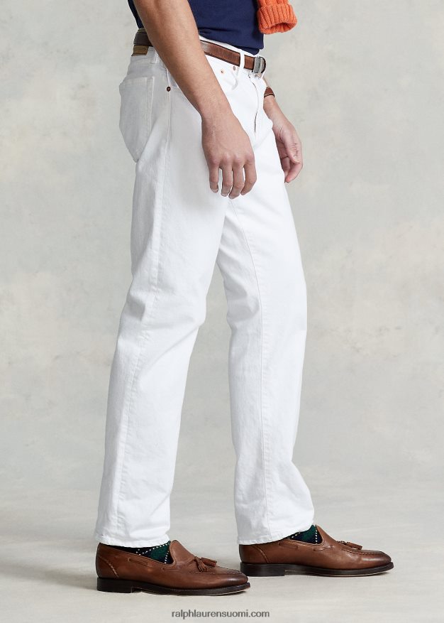 Ralph Lauren miehet varic slim suora farkku 0Z24ZR374 valkoinen
