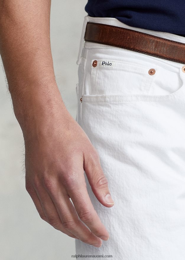 Ralph Lauren miehet varic slim suora farkku 0Z24ZR374 valkoinen