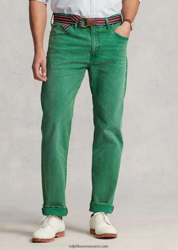 Ralph Lauren miehet varic slim suora stretch farkku 0Z24ZR1482 optinen vihreä