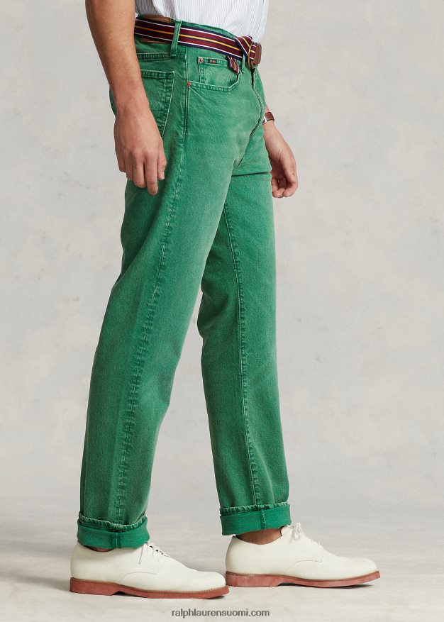 Ralph Lauren miehet varic slim suora stretch farkku 0Z24ZR1482 optinen vihreä