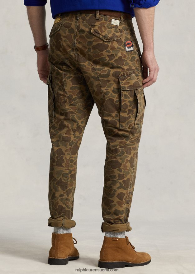Ralph Lauren miehet Classic fit cargo housut 0Z24ZR1401 sammakkonaamio paikoilla