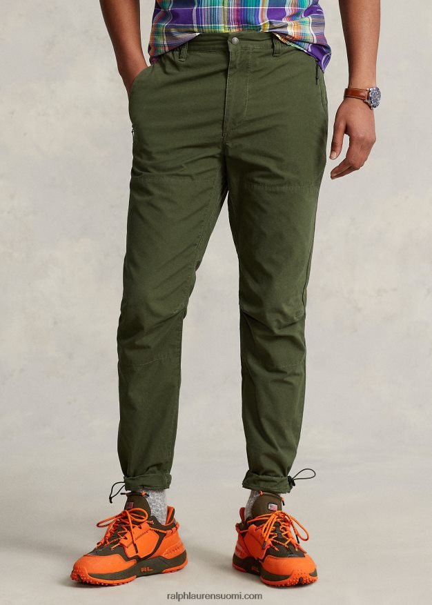 Ralph Lauren miehet Klassiset kapenevat popliinihousut 0Z24ZR889 klassinen harmaa