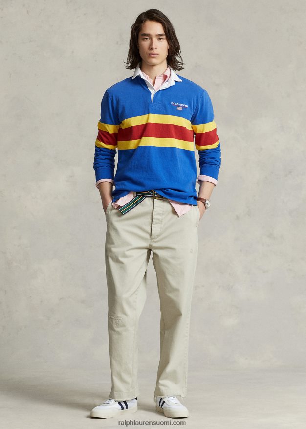 Ralph Lauren miehet burroughs rento istuvuus chino-housut 0Z24ZR8493 klassinen kivi