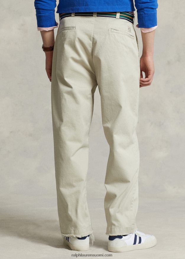 Ralph Lauren miehet burroughs rento istuvuus chino-housut 0Z24ZR8493 klassinen kivi