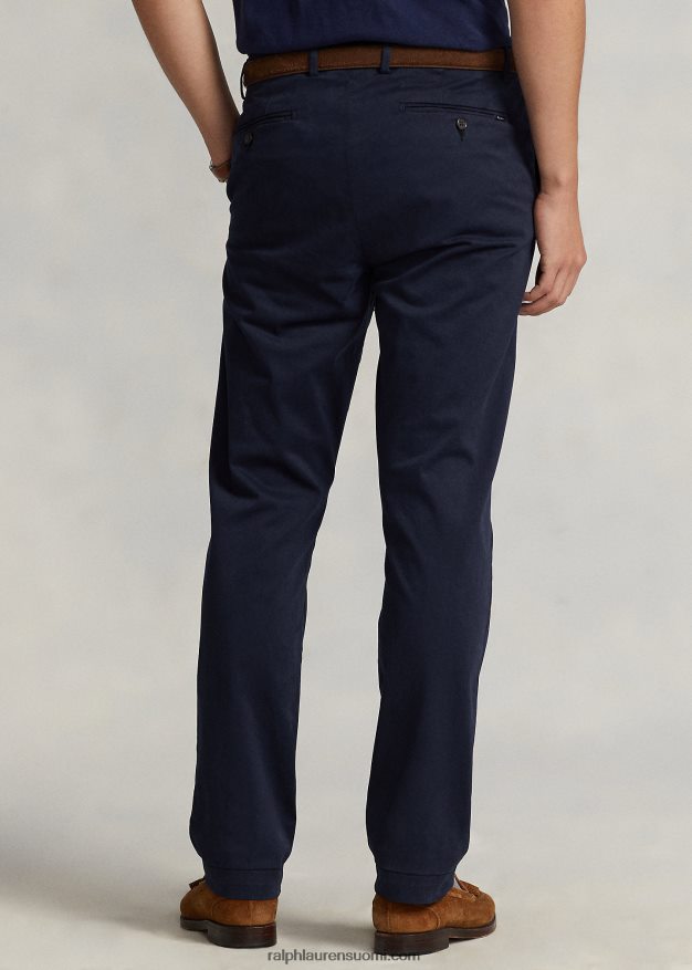 Ralph Lauren miehet jarrett stretch slim fit satiinihousut 0Z24ZR666 lentäjän laivasto