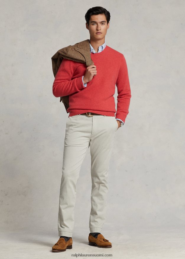 Ralph Lauren miehet jarrett stretch slim fit satiinihousut 0Z24ZR667 kyyhkynen harmaa