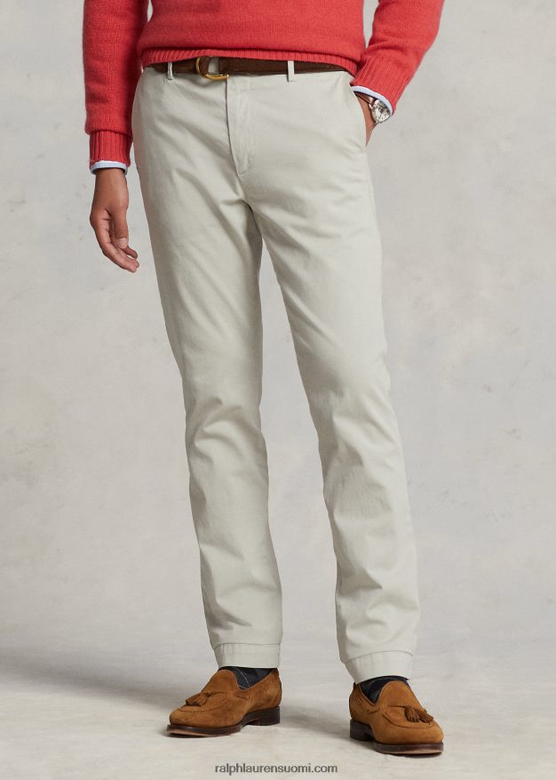 Ralph Lauren miehet jarrett stretch slim fit satiinihousut 0Z24ZR667 kyyhkynen harmaa