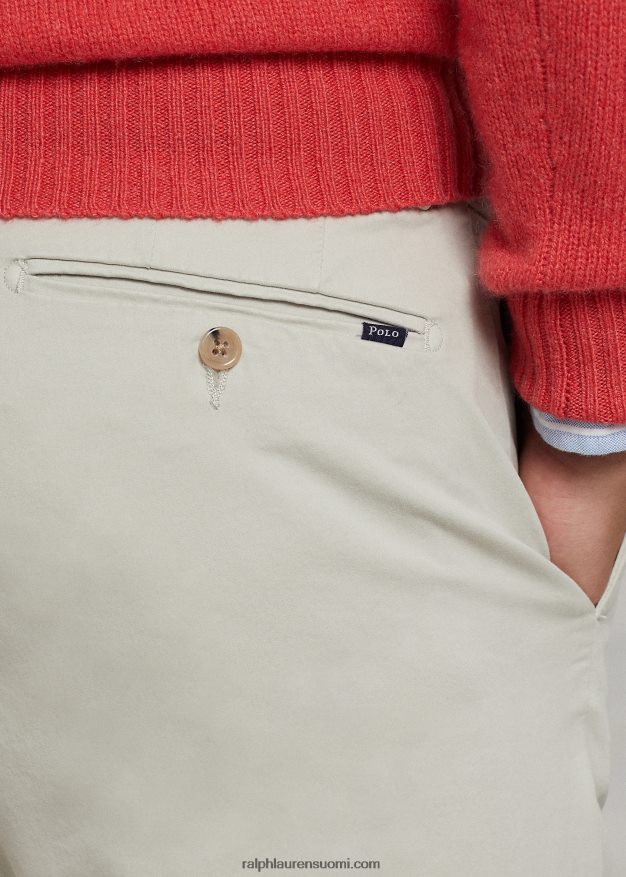 Ralph Lauren miehet jarrett stretch slim fit satiinihousut 0Z24ZR667 kyyhkynen harmaa