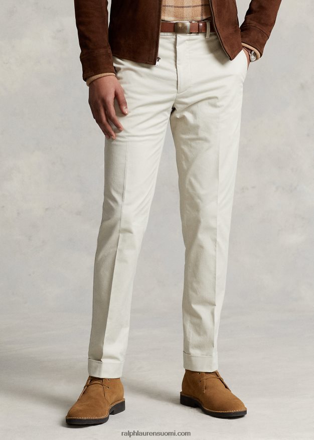 Ralph Lauren miehet joustavat chino-pukuhousut 0Z24ZR718 kivi