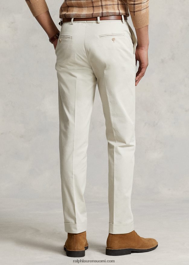 Ralph Lauren miehet joustavat chino-pukuhousut 0Z24ZR718 kivi