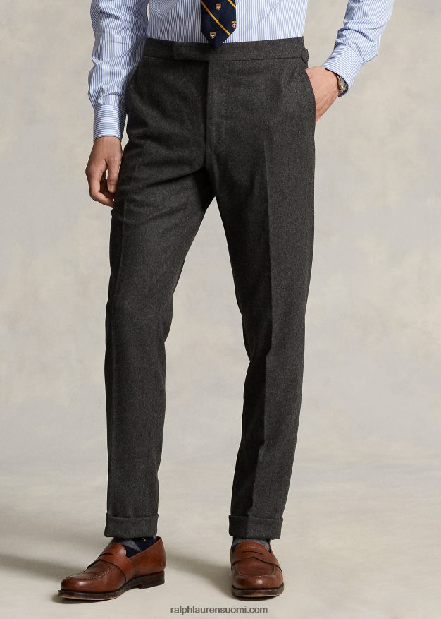 Ralph Lauren miehet joustavat flanellihousut 0Z24ZR8662 harmaa