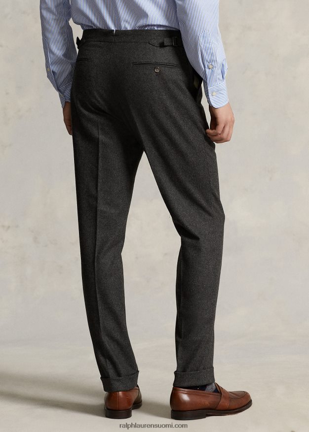 Ralph Lauren miehet joustavat flanellihousut 0Z24ZR8662 harmaa