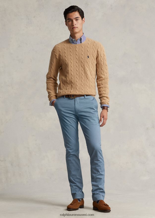 Ralph Lauren miehet joustavat slim fit chino-housut 0Z24ZR472 ankkuri sininen