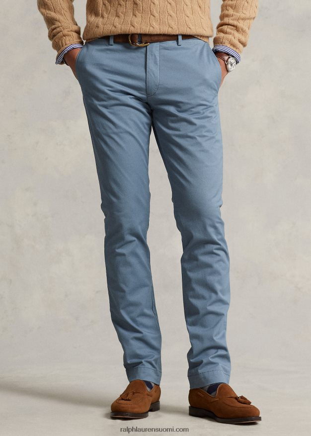 Ralph Lauren miehet joustavat slim fit chino-housut 0Z24ZR472 ankkuri sininen