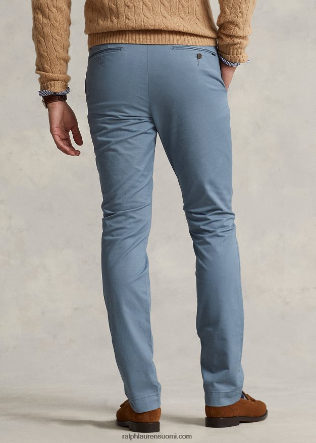Ralph Lauren miehet joustavat slim fit chino-housut 0Z24ZR472 ankkuri sininen