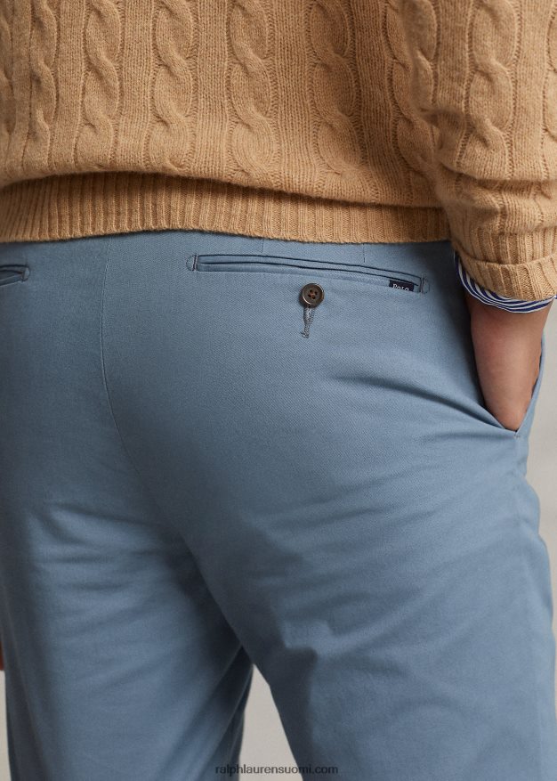 Ralph Lauren miehet joustavat slim fit chino-housut 0Z24ZR472 ankkuri sininen