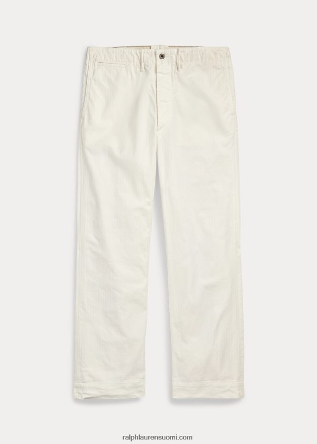 Ralph Lauren miehet kalanruototoimikas kenttähousut 0Z24ZR1691 valkoinen