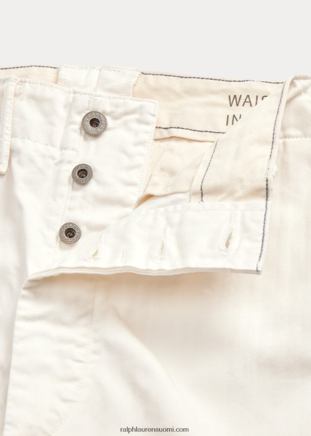 Ralph Lauren miehet kalanruototoimikas kenttähousut 0Z24ZR1691 valkoinen