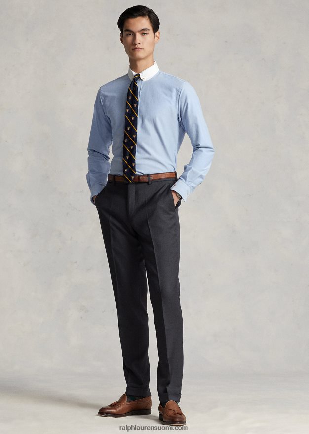 Ralph Lauren miehet kapeat villaiset twill-housut 0Z24ZR735 keskiharmaa