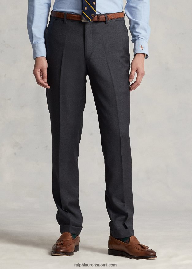 Ralph Lauren miehet kapeat villaiset twill-housut 0Z24ZR735 keskiharmaa