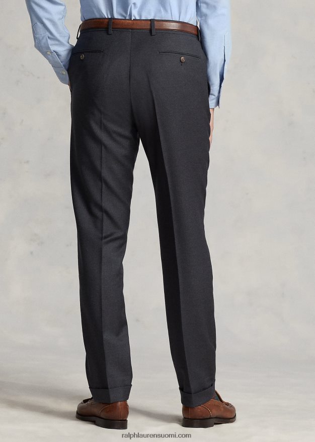 Ralph Lauren miehet kapeat villaiset twill-housut 0Z24ZR735 keskiharmaa