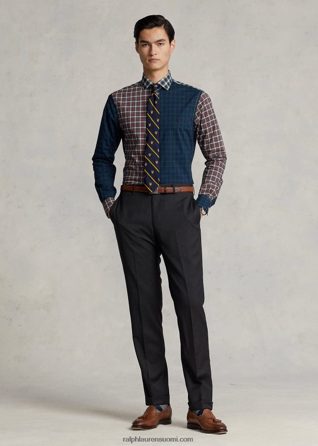 Ralph Lauren miehet kapeat villaiset twill-housut 0Z24ZR736 puuhiili