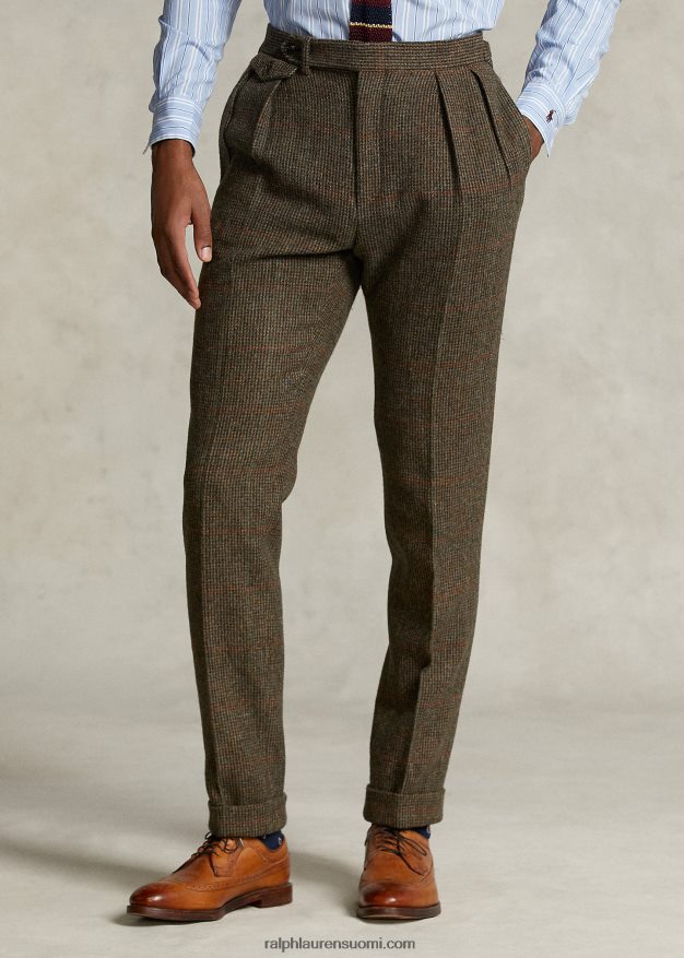 Ralph Lauren miehet morehouse-malliston pukuhousut 0Z24ZR1287 ruskea